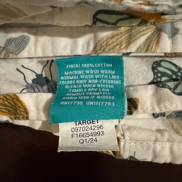 Pillowfort Insect Print 100% cotton Kids Full Size Sheet Set - Picture 6 of 9